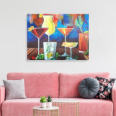 Colorful Cocktails Wall Art Leinwanddruck (Insitu (Wohnzimmer))