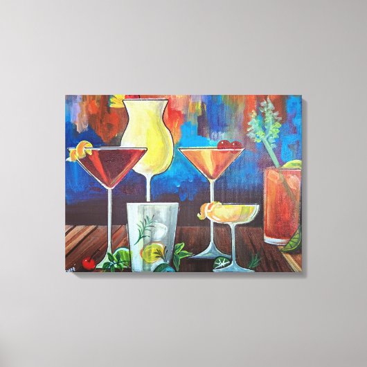Colorful Cocktails Wall Art Leinwanddruck (Vorderseite)