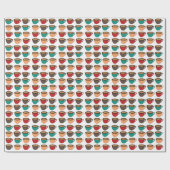 Colorful Coffee Cup Pattern Geschenkpapier (Flach)