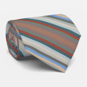 Colorful Colors Of The Year Diagonal Stripes Krawatte (Gerollt)