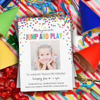 Colorful Confetti 5. Geburtstag Foto Jump Play