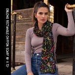 Colorful Confetti Black Party Celebration Chiffon Schal<br><div class="desc">Farbenfrohe Confetti Black Party Feier Chiffon Scarf. Personalisieren Sie es mit Ihren Kunstwerken. Bearbeiten Sie es,  um den farbigen Hintergrund zu ändern. Für jeden Anlass,  Neujahr,  4. Juli,  Weihnachten,  Muttertag,  Geburtstag,  ein Geschenk für Sie oder jemand Besonderes.</div>