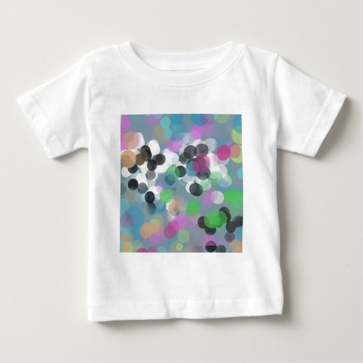 Colorful Confetti Bokeh Dots Baby T-shirt (Vorderseite)