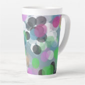 Colorful Confetti Bokeh Dots Milchtasse (Rechte Ecke)