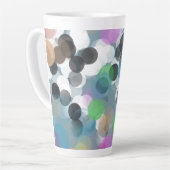 Colorful Confetti Bokeh Dots Milchtasse (Linke Ecke)