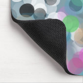 Colorful Confetti Bokeh Dots Mousepad (Ecke)