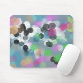 Colorful Confetti Bokeh Dots Mousepad (Mit Mouse)
