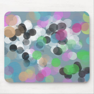 Colorful Confetti Bokeh Dots Mousepad