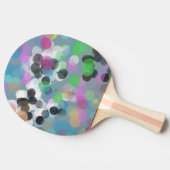 Colorful Confetti Bokeh Dots Tischtennis Schläger (Seitenansicht)