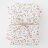 Colorful Confetti Dots Geschenkpapier Set (Beispiel)