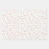Colorful Confetti Dots Geschenkpapier Set (Vorderseite)