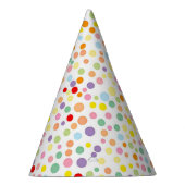 Colorful Confetti Dots Party Hat Partyhütchen (Rechts)