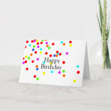 Colorful Confetti Geburtstagskarte