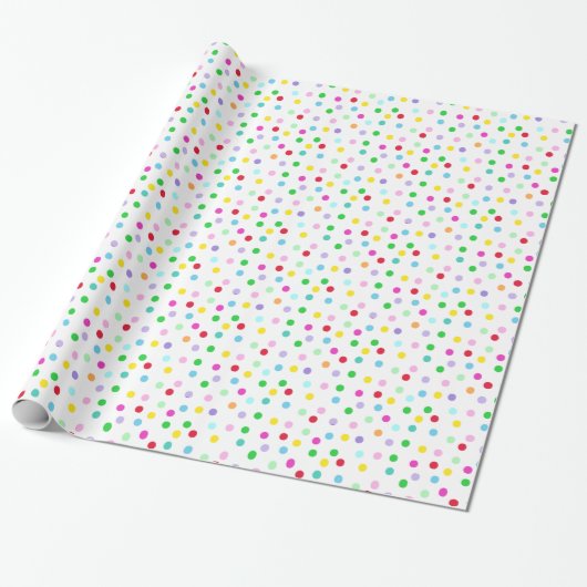 Colorful Confetti Geschenkpapier (Ungerollt)