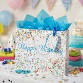 Colorful confetti große geschenktüte