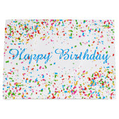 Colorful confetti große geschenktüte (Vorderseite)