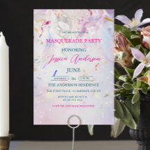 Colorful Confetti Masquerade Party Geburtstag