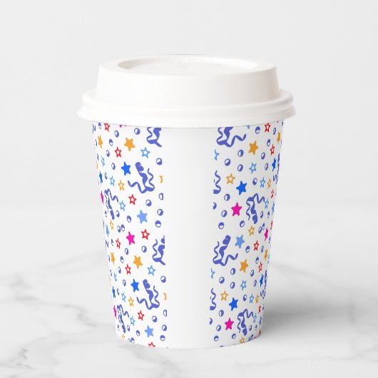 Colorful Confetti Pappbecher (Links)