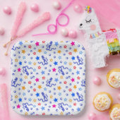 Colorful Confetti Pappteller (Party)