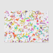 Colorful Confetti Toss Artwork Seidenpapier (Vorderseite)