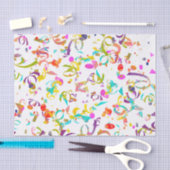 Colorful Confetti Toss Artwork Seidenpapier (Handwerk)