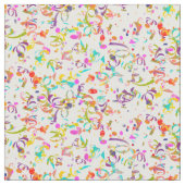 Colorful Confetti Toss Artwork Stoff (Nahaufnahme)
