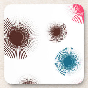 Colorful, cool, trend urban brush strokes circles getränkeuntersetzer