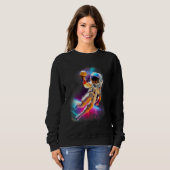 Colorful Cosmic Ice Cream Astronaut Sweatshirt (Vorne ganz)