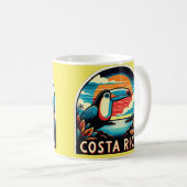 Colorful COSTA RICA Mug Kaffeetasse (VorderseiteRechts)