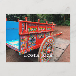 Colorful Costa Rica Oxcart Postcard Postkarte