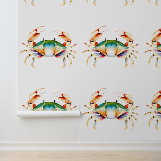 Colorful Crab Coastal Sand Dollar Küste Tapete (Anwendung)