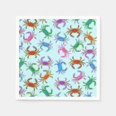 Colorful Crabs Party Napkins Serviette (Vorderseite)
