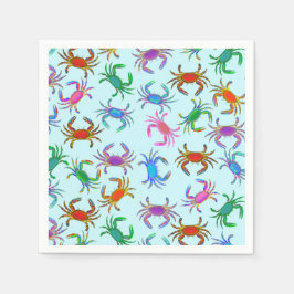 Colorful Crabs Party Napkins Serviette