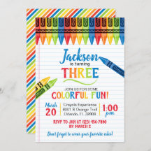 Colorful Crayon Art Party