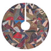 Colorful crazy quilt polyester weihnachtsbaumdecke (Vorderseite)