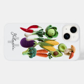 Colorful Crochet Gemüsemushroom Collage Name Case-Mate iPhone Hülle (Rückseite (Horizontal))