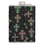 Colorful Crosses / Faith but Make It Fun Flachmann (Rückseite)