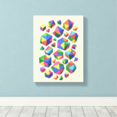 Colorful Cubes Leinwanddruck (Insitu (Holzboden))