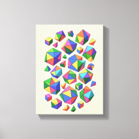 Colorful Cubes Leinwanddruck (Vorderseite)