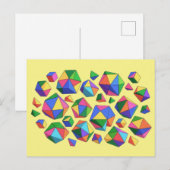 Colorful Cubes Postkarte (Vorne/Hinten)