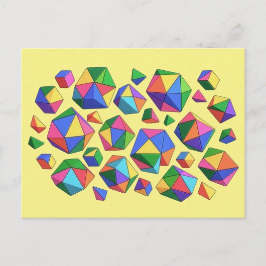 Colorful Cubes Postkarte (Vorderseite)