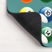 Colorful Cue Balls Mousepad (Ecke)