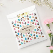 Colorful Cute Cupcakes Pattern Birthday Party Geschenktütchen (Versiegelt)