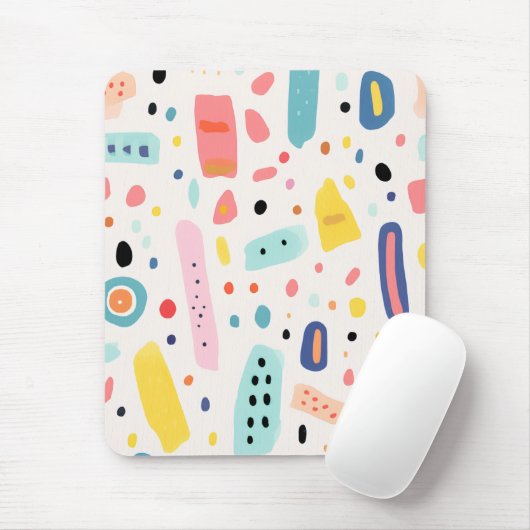 colorful cute elements design mousepad (Mit Mouse)