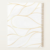 Colorful Cute Floral Custom Name Planer (Rückseite)