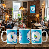 Colorful Cute Quirky Cartoon Character Kaffeetasse