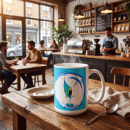 Colorful Cute Quirky Cartoon Character Kaffeetasse