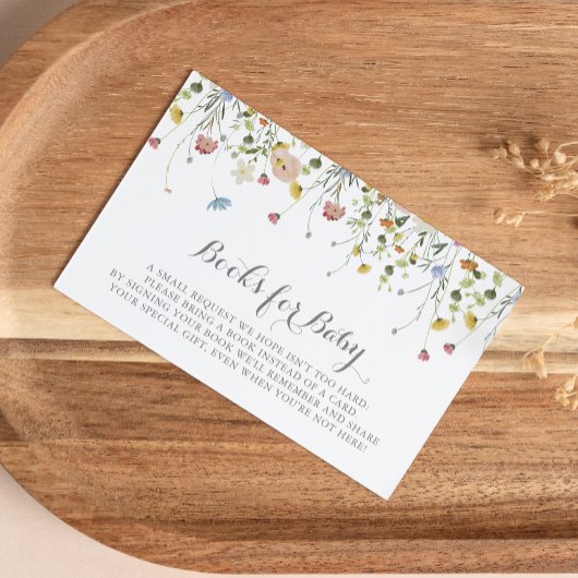 Colorful Dainty Wild Baby Showbuchanfrage Begleitkarte