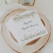 Colorful Dainty Wild Blume Brautparty Serviette