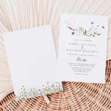 Colorful Dainty Wild Blume Spanische Hochzeit